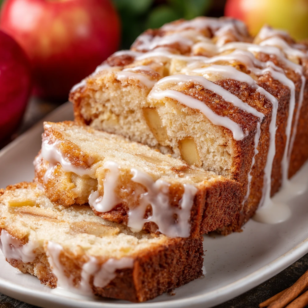 Glazed Apple Fritter Bread